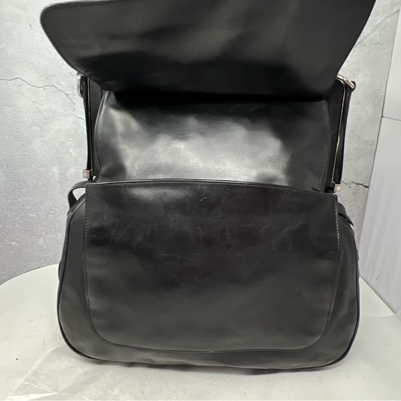 Yves St Laurent Vintage Heavy Calf Leather Top Handle Bag. - Picture 4 of 14